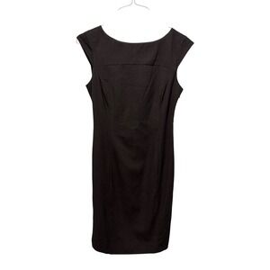 Atmosphere Charcoal Gray Sheath Dress Cap Sleeve‎ Professional Size 12